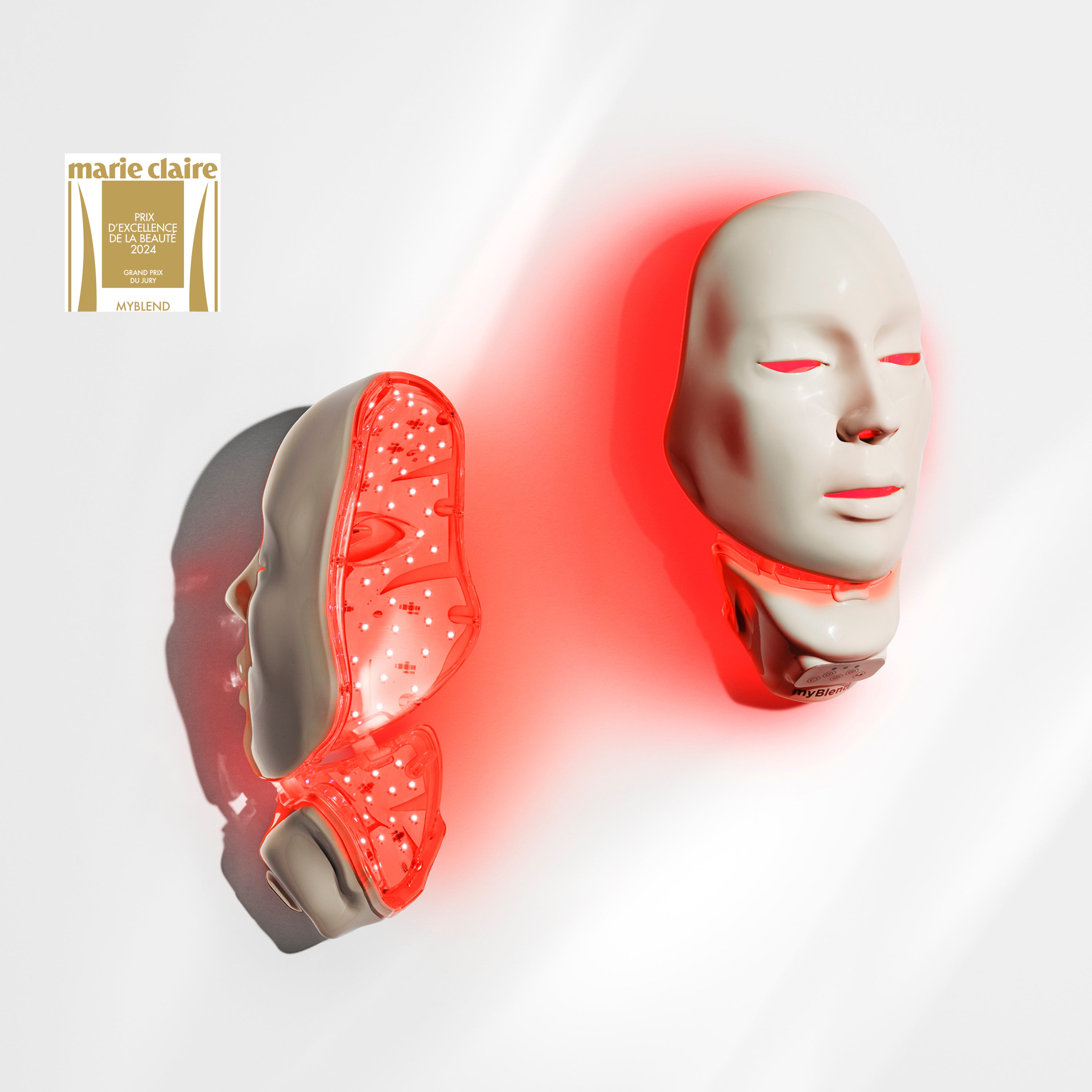 Led Face Mask red blue popular Light Therapy Wireless High Dose Therapy Mask Infrared